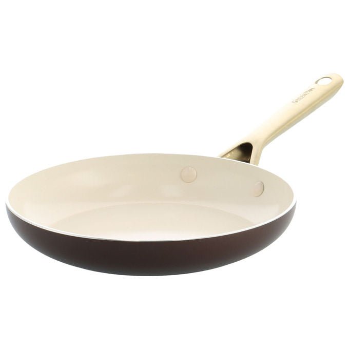 GreenPan CC009020-001 Set di Padelle Shades con Rivestimento in Ceramica Rinforzata con Diamanti 20 cm 24 cm 28 cm colore Terra