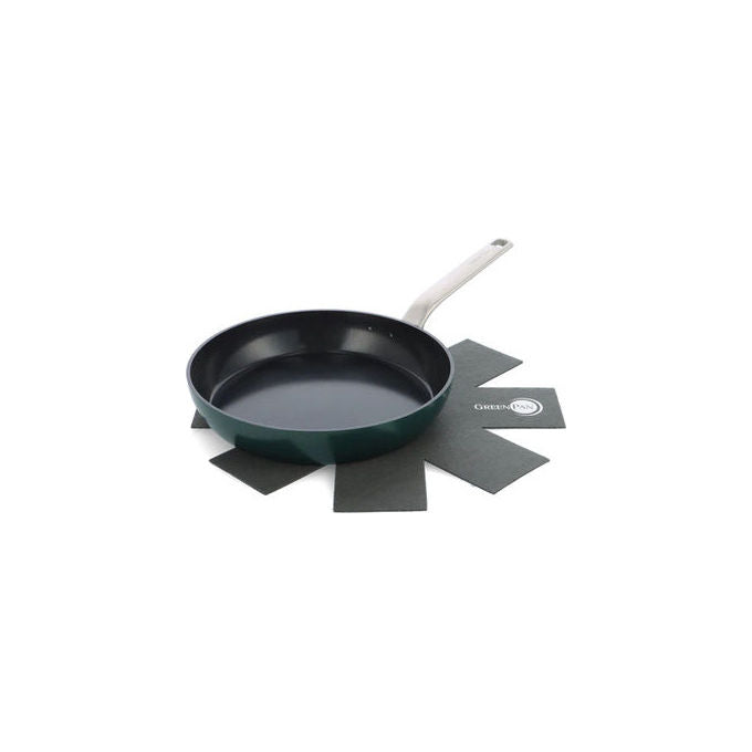 GreenPan CC009167-001 Evolution Frigideira 28 cm in Alluminio Riciclato con Rivestimento Antiaderente Thermolon Senza PFAS Manico in Acciaio Inox Rimovibile colore Nero