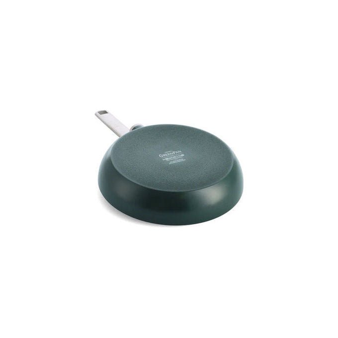 GreenPan CC009167-001 Evolution Frigideira 28 cm in Alluminio Riciclato con Rivestimento Antiaderente Thermolon Senza PFAS Manico in Acciaio Inox Rimovibile colore Nero