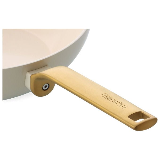 GreenPan CC009171-001 Evolution Padella Multiuso Diametro 30 cm Rivestimento in Ceramica Antiaderente Adatta a Tutti i Piani Cottura incluso Induzione Colore Crema