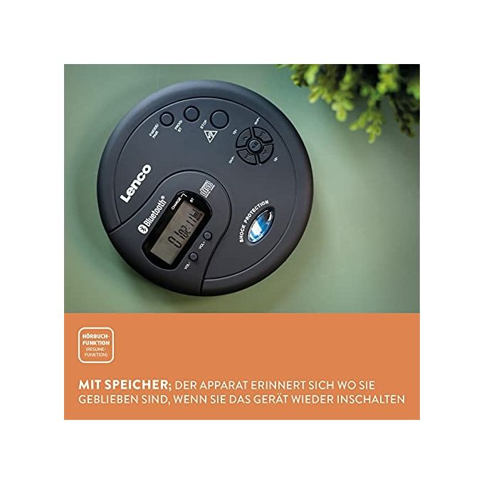 Lenco CD-300 Lettore CD Portatile Walkman Nero