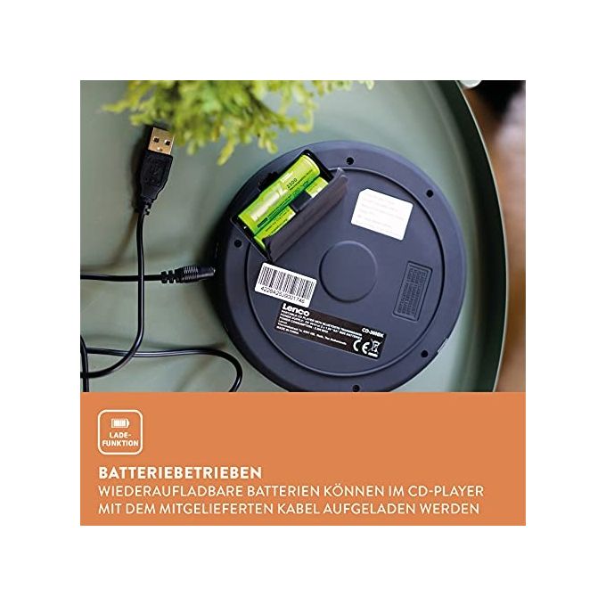 Lenco CD-300 Lettore CD Portatile Walkman Nero