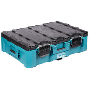Makita P-91017 Base Porta Utensili Large con Organizer Interno Coperchio Rimovibile Chiusure Rinforzate 63,16 L 45 Kg colore Blu-Nero