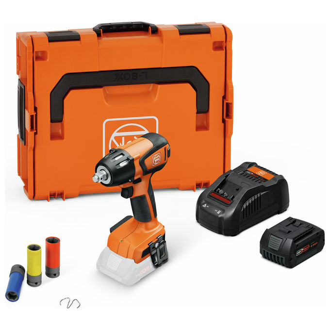 C. and E. Fein GmbH 99100001554 ASCD 18-300 W2 AS Avvitatore a Percussione a Batteria Motore Brushless 290 Nm Regolazione Coppia 6 Livelli Porta Punte Integrato Batterie Compatibili colore Nero