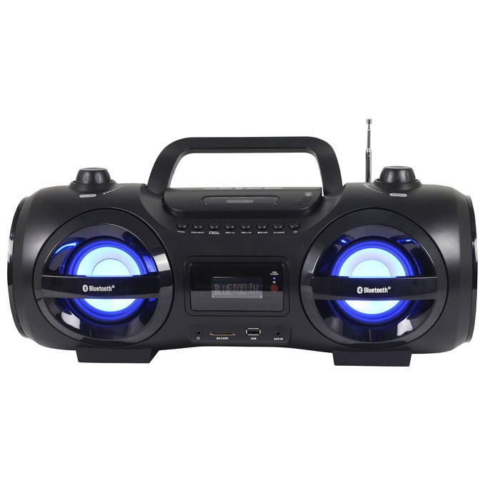 Reflexion CDR900BT Impianto Stereo Portatile con Bluetooth Radio FM Lettore CD e Supporto MP3 USB SD Nero Arancione colore Nero Arancione