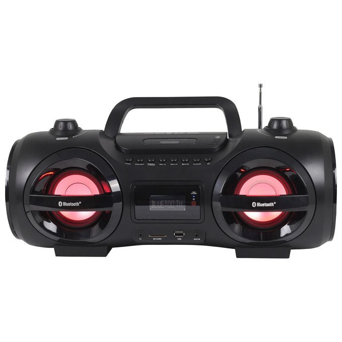 Reflexion CDR900BT Impianto Stereo Portatile con Bluetooth Radio FM Lettore CD e Supporto MP3 USB SD Nero Arancione colore Nero Arancione