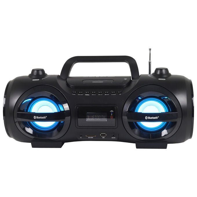 Reflexion CDR900BT Impianto Stereo Portatile con Bluetooth Radio FM Lettore CD e Supporto MP3 USB SD Nero Arancione colore Nero Arancione