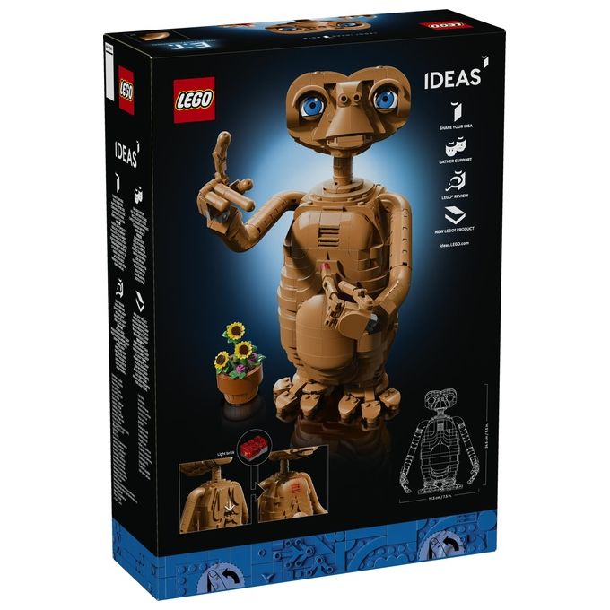 Lego 21370 LEGO Ideas Kit Modellismo per Adulti con Figura Aliena Fiori Finti e Mattoncino Luminoso colore Multicolore