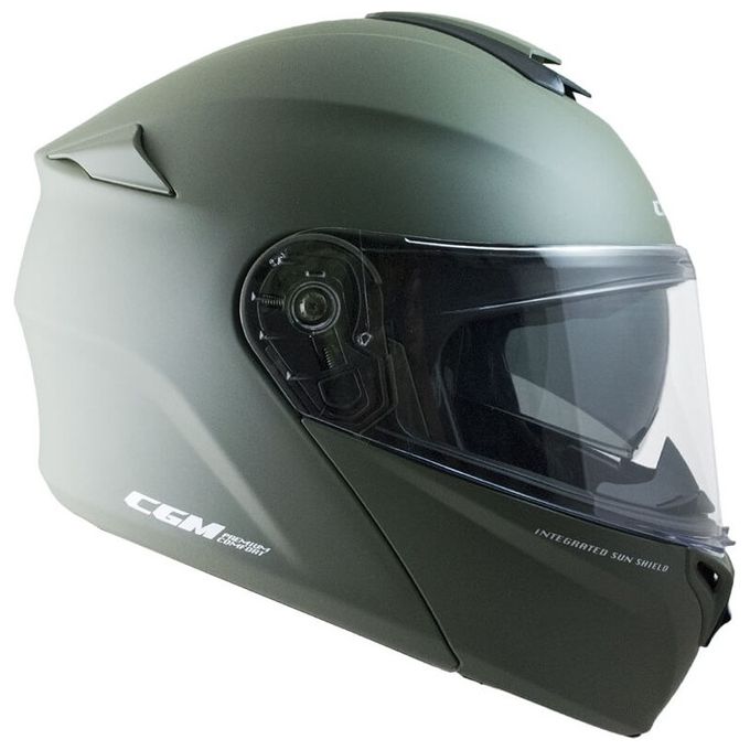 CGM Casco Modulare 508A Berlino Verde Opaco taglia M