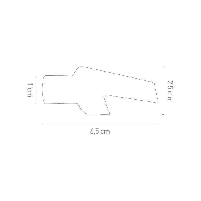 Chaft Coppia frecce moto a LED universali MINI DAYLIGHT omologate Nero-Fume