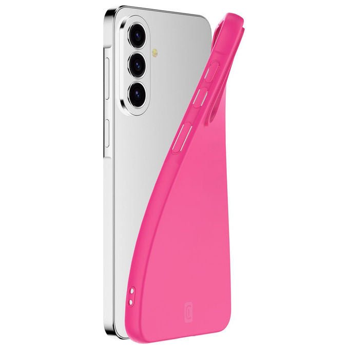 Cellular line cover per Samsung Galaxy A37, custodia in TPU, soft touch, interno microfibra antigraffio, rosa