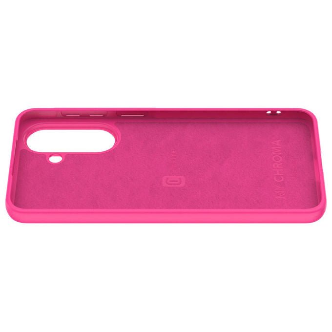 Cellularline cover chroma per Samsung Galaxy A57, custodia in gomma morbida, interno in microfibra, finitura opaca soft-touch, rosa