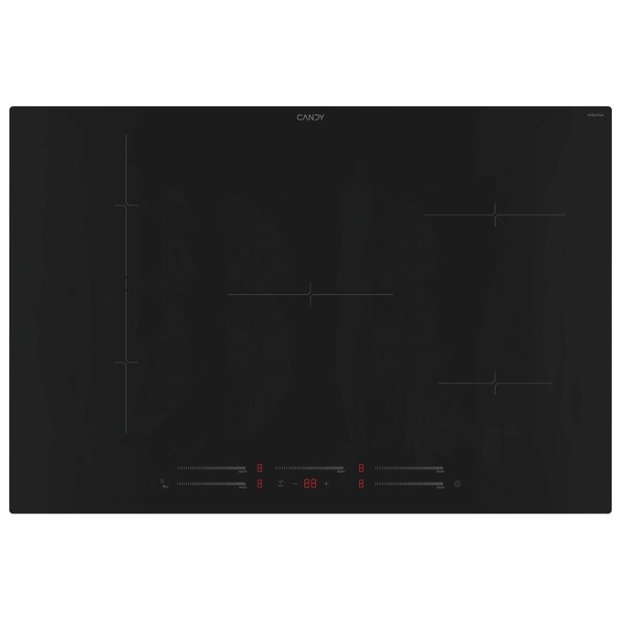 Candy CIE854MCBB Moderna Piano cottura a induzione 80 cm 5 Fornelli Flex-Zone colore Nero