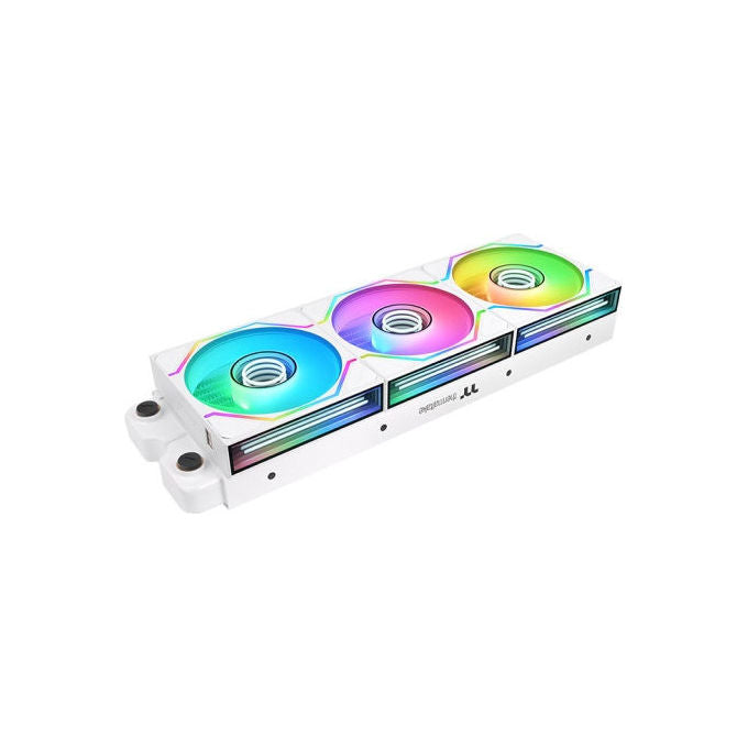 Thermaltake CL-F254-PL12SW-A SWAFAN INFINITY EX12 Ventola per Case 120 mm 2000 rpm PWM ARGB 3 Pezzi colore Bianco