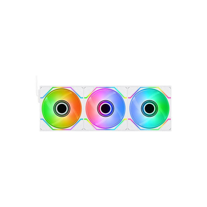 Thermaltake CL-F254-PL12SW-A SWAFAN INFINITY EX12 Ventola per Case 120 mm 2000 rpm PWM ARGB 3 Pezzi colore Bianco