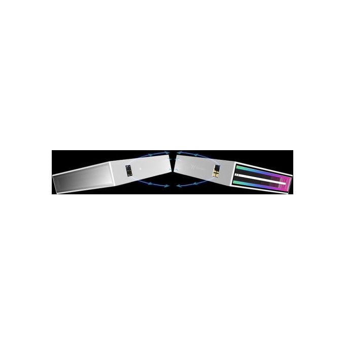Thermaltake CL-F254-PL12SW-A SWAFAN INFINITY EX12 Ventola per Case 120 mm 2000 rpm PWM ARGB 3 Pezzi colore Bianco