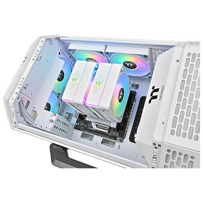 Thermaltake CL-P139-CA12SW-A ASTRIA 600 Dissipatore CPU Air Cooler Dual Tower 265 W 6 Heat Pipes 120 mm Fan 26,8 dBA colore Bianco