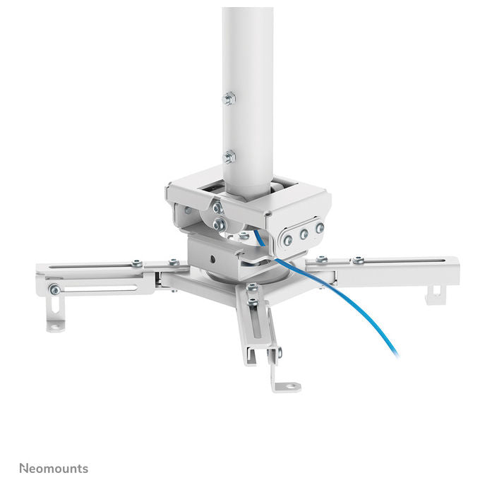 Neomounts CL25-550WH1 Supporto Universale da Soffitto per Proiettore Altezza Regolabile 74 5 114 5 cm Portata 35 Kg Movimento Completo Inclinazione 20 Rotazione 360 Colore Bianco