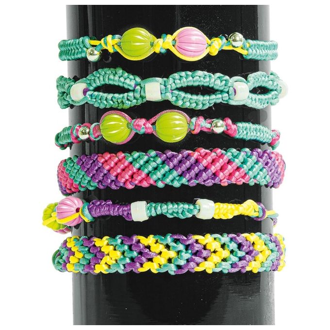 Clementoni Gioco Creativo Crazy Chic Bracelets Mania - Kit Braccialetti dell'Amicizia per Bambina