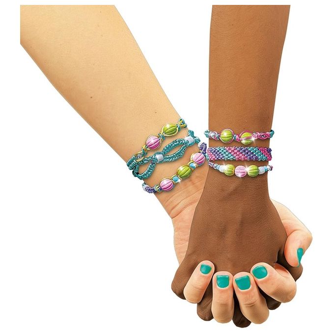 Clementoni Gioco Creativo Crazy Chic Bracelets Mania - Kit Braccialetti dell'Amicizia per Bambina