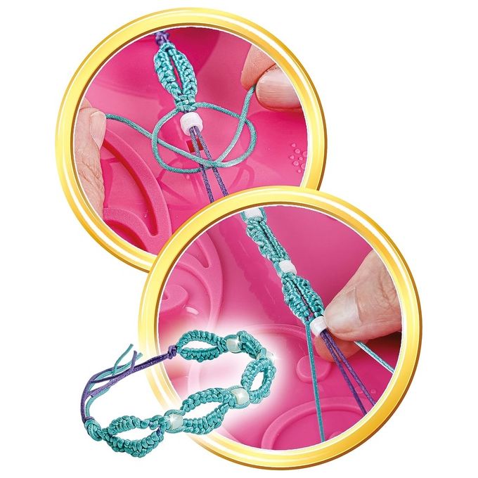 Clementoni Gioco Creativo Crazy Chic Bracelets Mania - Kit Braccialetti dell'Amicizia per Bambina