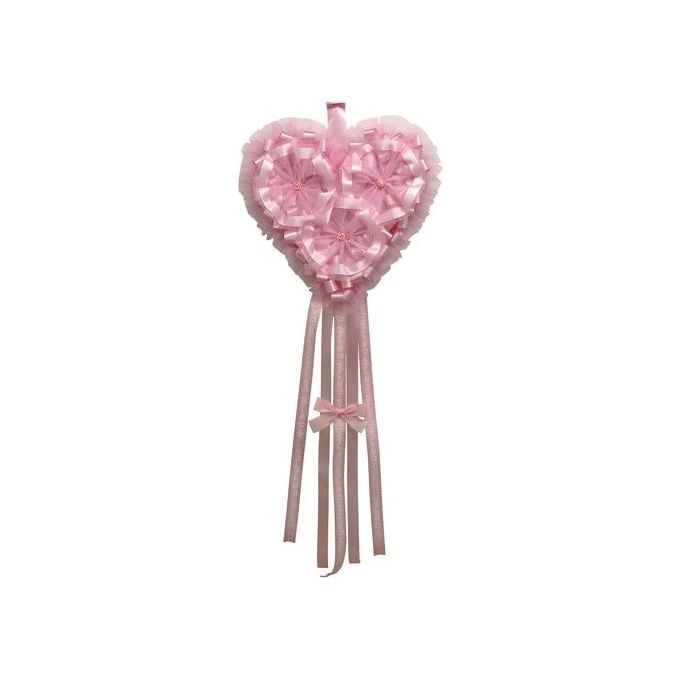 Baby Idea Fiocco a Forma di Cuore in Lavorazione Artigianale per Neonati Altezza 130 cm Larghezza 47 cm Uso Domestico Esterno ed Interno