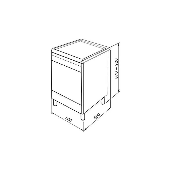 Smeg CO68GMA8 Cucina a Gas con Forno Elettrico Termoventilato Estetica Coloniale 4 Fuochi Classe energetica A Vapor Clean 60x60 cm Antracite