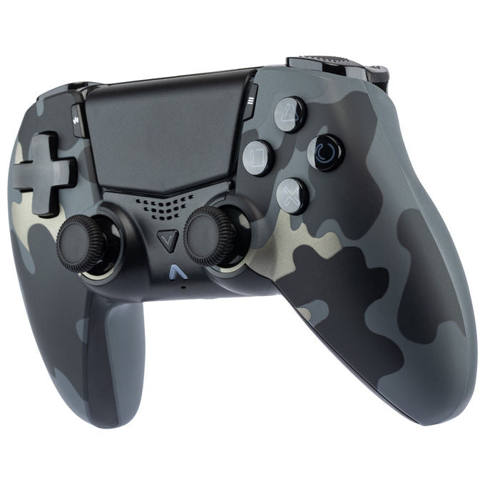 Qubick COP50040 Gamepad per PlayStation 5 e PC con Stick Hall Effect Pulsanti Programmabili Vibrazione Touchpad Audio USB-C Nero