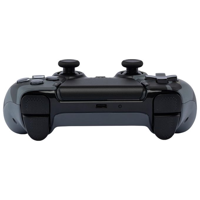 Qubick COP50040 Gamepad per PlayStation 5 e PC con Stick Hall Effect Pulsanti Programmabili Vibrazione Touchpad Audio USB-C Nero
