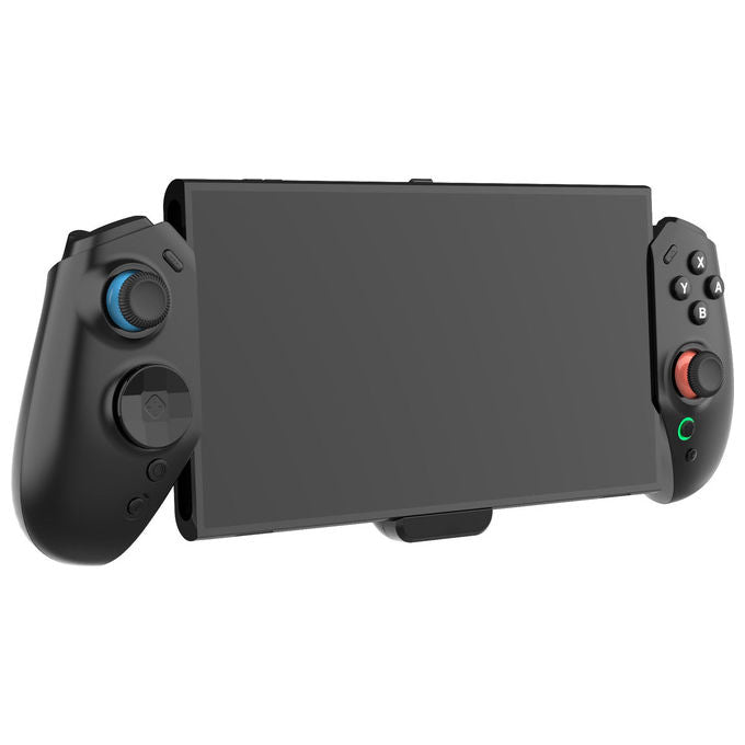 Qubick COS20020 Controller Portatile per Nintendo Switch 2 con Sensore di Movimento 9 Assi 4 Pulsanti Posteriori Programmabili Vibrazione Regolabile Slot per 4 Schede di Gioco colore Nero