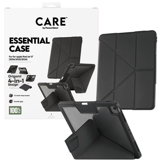 PanzerGlass CR31677 CARE by PanzerGlass Essential Case Cover per iPad Air 13'' (2024-2026) colore Nero