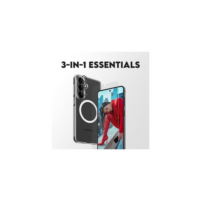 PanzerGlass CR34288 CARE 3-in-1 Bundle Custodia Cover con Pellicola Protettiva per Samsung Galaxy S26+ colore Trasparente