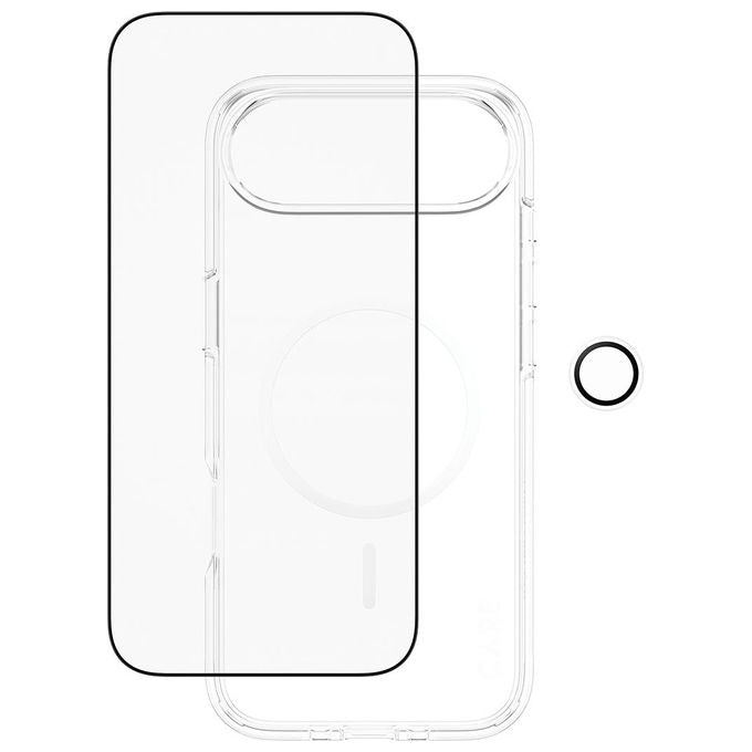 PanzerGlass CR66372 3-in-1 Flagship Explorer Bundle Pellicola proteggischermo trasparente Vetro temperato PET Silicone MagSafe compatibile colore Trasparente