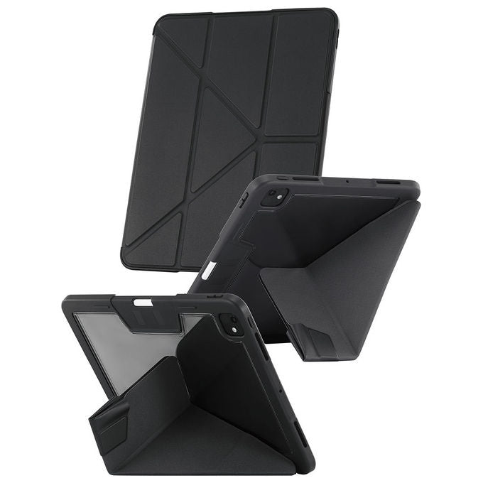 PanzerGlass CARE by Essential Case Custodia TPU Design Origami 4-in-1 Supporto Apple Pencil Chiusura Magnetica colore Nero