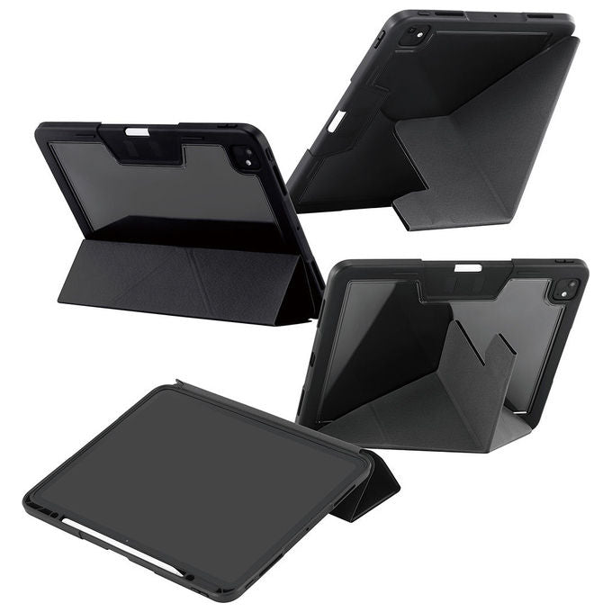 PanzerGlass CARE by Essential Case Custodia TPU Design Origami 4-in-1 Supporto Apple Pencil Chiusura Magnetica colore Nero