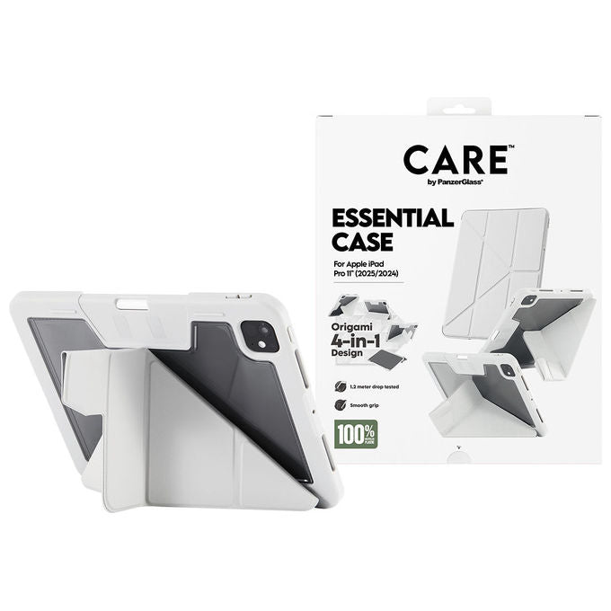 PanzerGlass CR93652 CARE by PanzerGlass Essential Case Cover per iPad Pro 11 (2024-2025) con 60% materiali riciclati colore Grigio