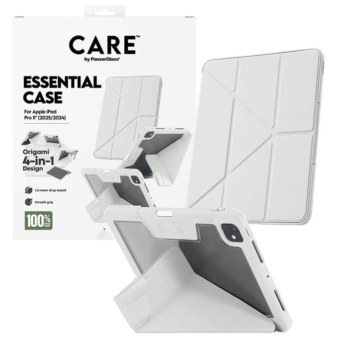 PanzerGlass CR93652 CARE by PanzerGlass Essential Case Cover per iPad Pro 11 (2024-2025) con 60% materiali riciclati colore Grigio