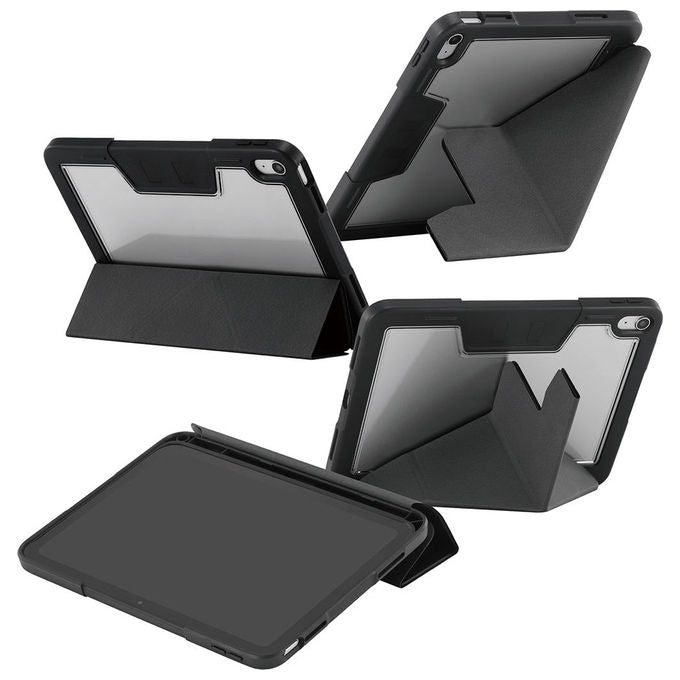 PanzerGlass CR98643 CARE by PanzerGlass Essential Case Cover TPU con supporto Apple Pencil funzione stand e dormire risveglio colore Nero