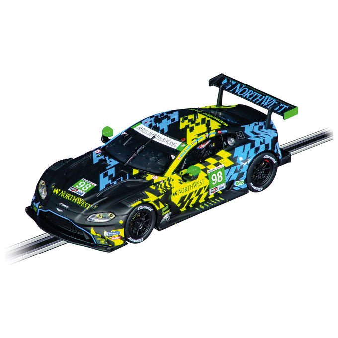 Carrera CRR20032022 Slot Car Aston-Martin Vantage GT3 1:32 con luci funzionanti e motore 18.000 rpm colore Nero