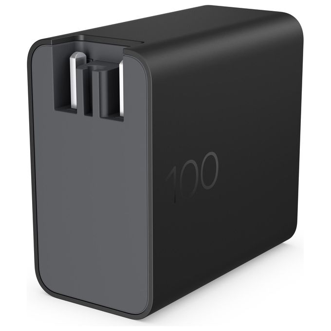 HP CS9V8AA Caricabatterie da Parete 100 W USB C PD 3.0 Tecnologia GaN Compatto e Leggero con Cavo 2 m Incluso colore Nero
