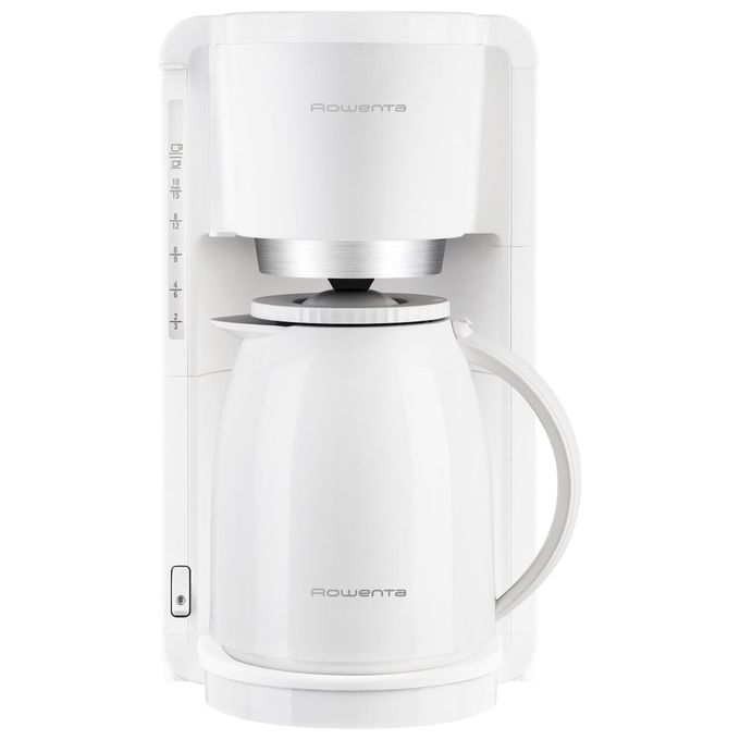 Rowenta Thermo Macchina da Caffe' con Filtro 1,25Lt 12 Tazze Bianco