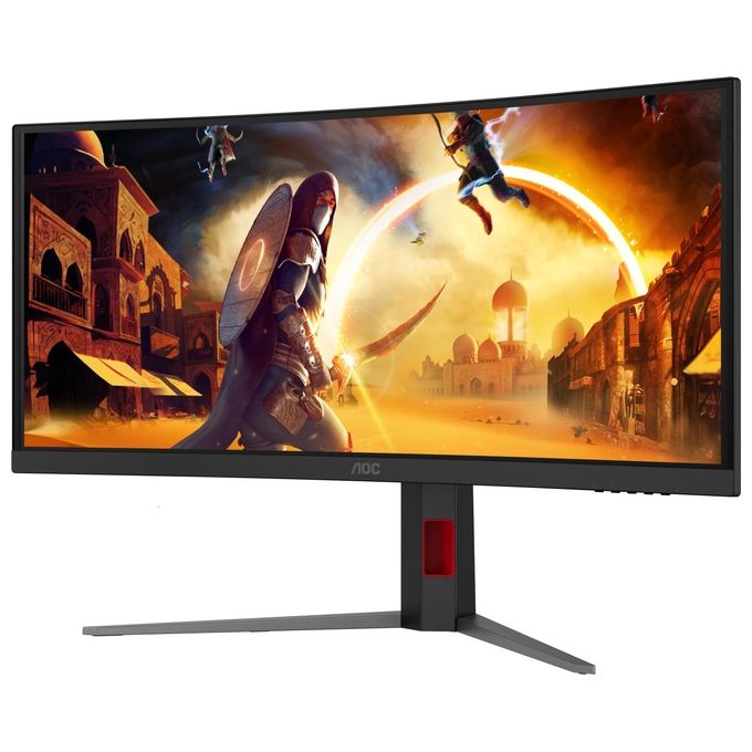 AOC CU34G4CA Monitor Gaming Curvo 34'' 3440x1440 180Hz 1ms HDR400 Adaptive Sync colore Nero