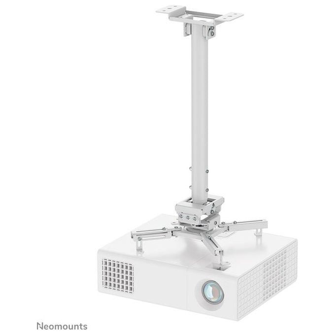 Neomounts CL25-540WH1 Supporto a soffitto per proiettore regolabile in altezza da 60,5 a 90,5 cm rotazione 360° inclinazione ±20° capacita' 35 Kg colore Bianco