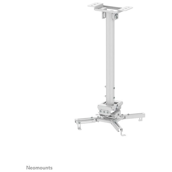 Neomounts CL25-540WH1 Supporto a soffitto per proiettore regolabile in altezza da 60,5 a 90,5 cm rotazione 360° inclinazione ±20° capacita' 35 Kg colore Bianco