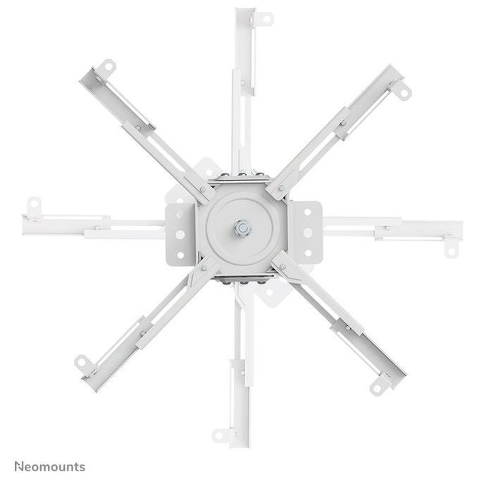Neomounts CL25-540WH1 Supporto a soffitto per proiettore regolabile in altezza da 60,5 a 90,5 cm rotazione 360° inclinazione ±20° capacita' 35 Kg colore Bianco