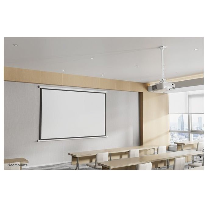 Neomounts CL25-540WH1 Supporto a soffitto per proiettore regolabile in altezza da 60,5 a 90,5 cm rotazione 360° inclinazione ±20° capacita' 35 Kg colore Bianco