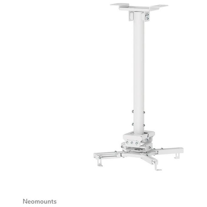 Neomounts CL25-540WH1 Supporto a soffitto per proiettore regolabile in altezza da 60,5 a 90,5 cm rotazione 360° inclinazione ±20° capacita' 35 Kg colore Bianco