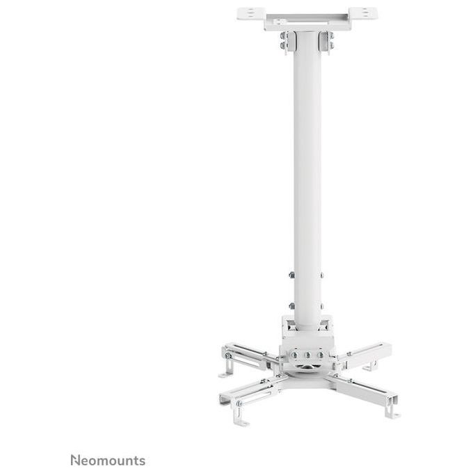 Neomounts CL25-540WH1 Supporto a soffitto per proiettore regolabile in altezza da 60,5 a 90,5 cm rotazione 360° inclinazione ±20° capacita' 35 Kg colore Bianco