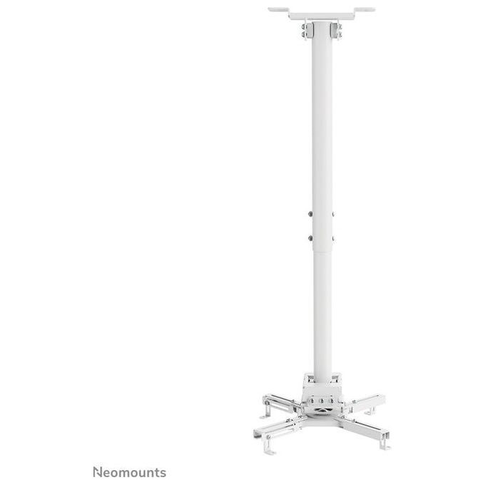 Neomounts CL25-540WH1 Supporto a soffitto per proiettore regolabile in altezza da 60,5 a 90,5 cm rotazione 360° inclinazione ±20° capacita' 35 Kg colore Bianco