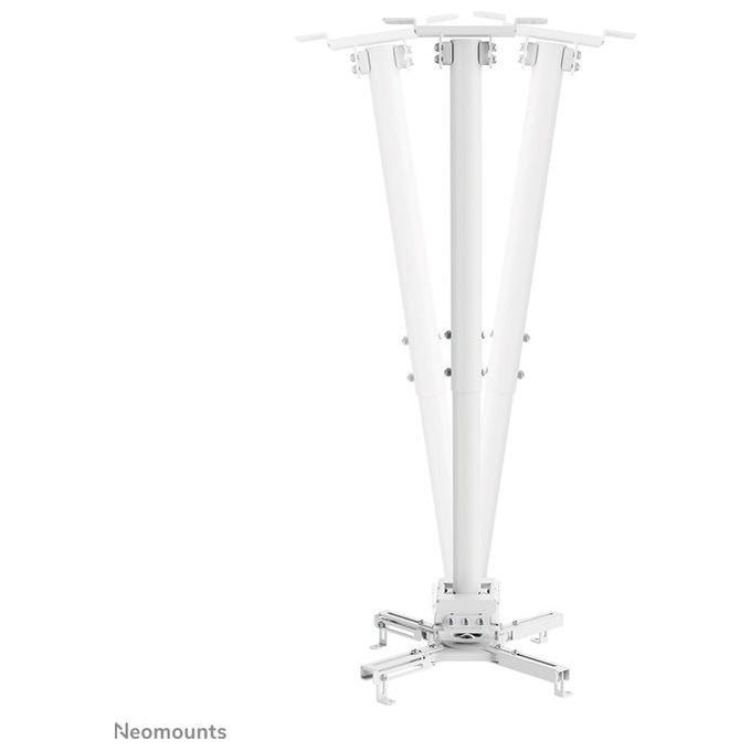 Neomounts CL25-540WH1 Supporto a soffitto per proiettore regolabile in altezza da 60,5 a 90,5 cm rotazione 360° inclinazione ±20° capacita' 35 Kg colore Bianco